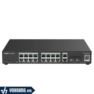 Ruijie RG-ES220GS-P | Gigabit Switch 16 Cổng PoE , Với 4 Cổng RJ45 SFP