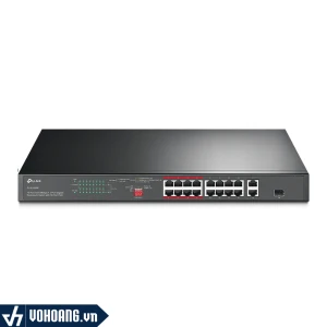 TP-Link TL-SL1218P | Switch 16 Cổng PoE 10/100 Mbps 2 Cổng Gigabit Kèm Rackmount
