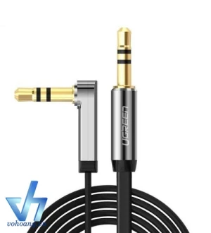 UGREEN 10597 - Cáp Audio 3.5mm 1M Góc 90 độ
