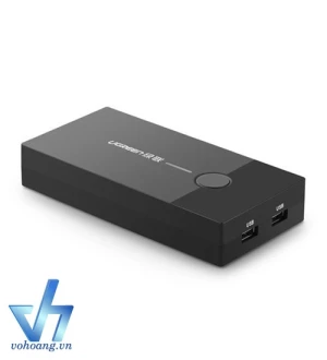 UGREEN 30357 - KVM 2 máy tính dùng chung màn hình 2 USB