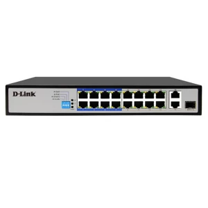 16-Port 10/100 PoE Switch D-Link DES-F1018P-E