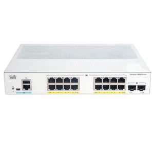 16-port Gigabit Ethernet PoE Switch Cisco C1000-16P-E-2G-L