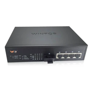 4-port 10/100Base-T(X) 1-port 100Base-F(X) PoE Switch WINTOP YT-DS105-1F4T-AF