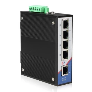 4-port Gigapit 1-port Gigapit SFP Industrial DIN-Rail Switch WINTOP YT-RS205-1GF4GT