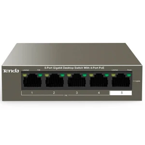 5-Port Gigabit Desktop PoE Switch TENDA TEG1105P-4-63W