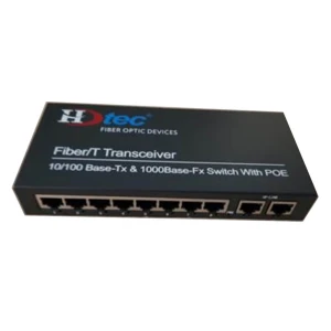 8-Port 100M 2-Port Uplink 1G PoE Switch HDTEC