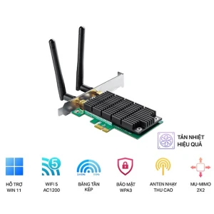 AC1200 Wireless Dual Band PCIe Adapter TP-Link Archer T4E