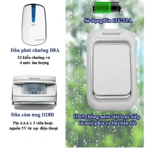 Bộ báo khách và chuông cửa KAWA i618AD
