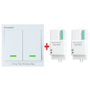 Bộ công tắc điều khiển từ xa KAWA 2RF01D-RCT2