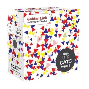 Cáp mạng Cat5e UTP Golden Link TW1101-2 (305m, Trắng)