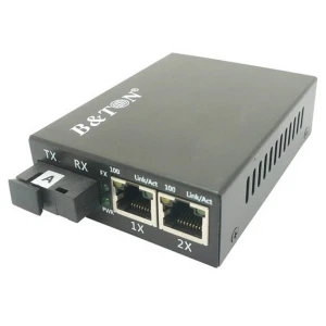 Chuyển đổi Quang-Điện Media Converter Unmanaged Fiber Switch BTON BT-982SM-20