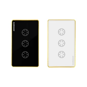 Công tắc cảm ứng 3 nút thông minh Wifi KAWA BLE-3N-T/D