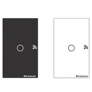 Công tắc cảm ứng hẹn giờ 1 nút có viền KAWA CT1C-WIFI(B/W)