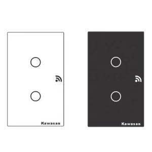 Công tắc cảm ứng hẹn giờ 2 nút KAWA CT2-WIFI(B/W)