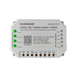 Công tắc Wifi thông minh 4 kênh KAWA SK04