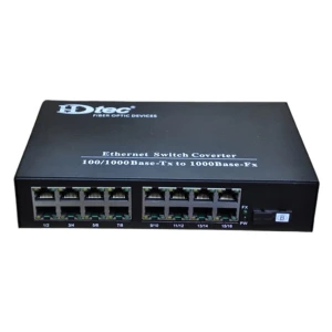 Converter Quang HDTEC Converter Quang 16 cổng RJ45 1G