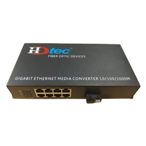 Converter Quang HDTEC Converter Quang 8 cổng RJ45 1G