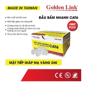 Đầu bấm mạng nhanh RJ45 CAT6 Golden Link GL-20056