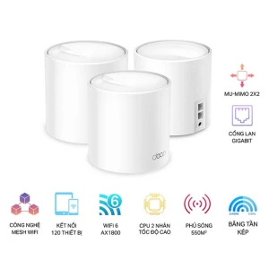 Hệ thống Wi-Fi 6 Mesh AX1800 TP-LINK Deco X20 (3-pack)