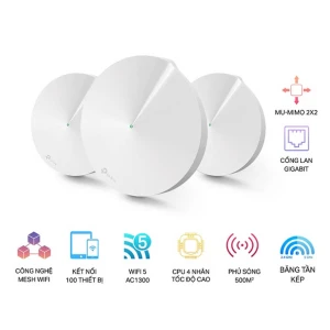 Hệ thống Wi-Fi Mesh AC1300 TP-LINK Deco M5 (3-Pack)