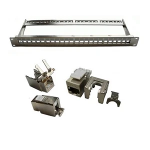 Khung Patch panel 24 Port 1U CAT.6A STP DINTEK 1406-00012