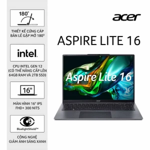 Laptop Acer Aspire Lite 16 N24G1 | i5-1235U | SSD 512