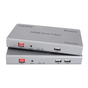 Bộ kéo dài HDMI + USB bằng dây cáp quang HDES10 - Ánh Nguyệt Cường - Nhà phân phối Camera & Thiết bị mạng