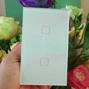 Công tắc wifi cảm ứng Tuya 2 nút (2 GANG 1 WAY US Wifi Switch)