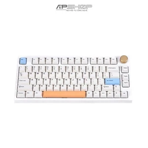 Bàn phím Keydous NJ80 AP White Case Steel Plate 3 Mode Bluetooth Wireless | Chính hãng