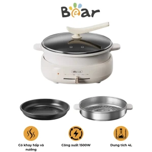 Bếp lẩu nướng hấp đa năng Bear DHG-C40W2