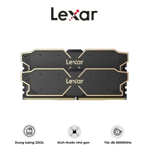 Bộ nhớ Ram desktop Lexar Thor DDR5 32G (2x16GB) 6000