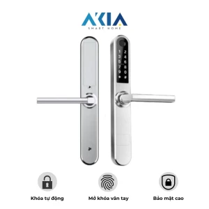 Khóa thông minh cửa nhôm AKIA S31 - Màu bạc