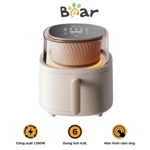 Nồi chiên không dầu Bear QZG-F15G1 dung tích 6L