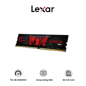 Ram Desktop Lexar UDIMM DDR4 8GB BUS 3200