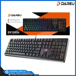 Bàn Phím Cơ Gaming DAREU EK1280s 104KEY (MULTI LED, Blue/ Brown/ Red D switch)