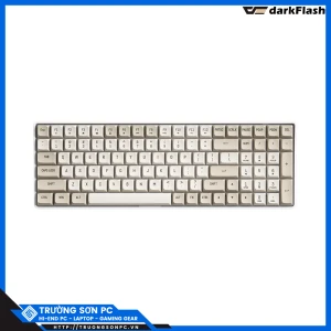 Bàn Phím Cơ Gaming DARKFLASH GD100 Milky & Brown Yellow Axis Switch (USB Wireless 2.4G Bluetooth)