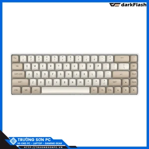 Bàn Phím Cơ Gaming DARKFLASH GD68 Milky & Brown Yellow Axis Switch (USB Wireless 2.4G Bluetooth)