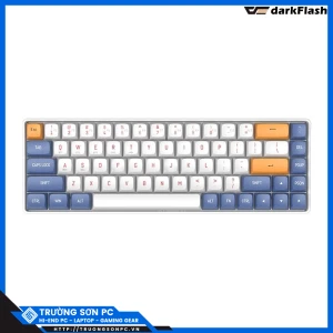 Bàn Phím Cơ Gaming DARKFLASH GD68 Starry Blue Yellow Axis Switch (USB Wireless 2.4G Bluetooth)