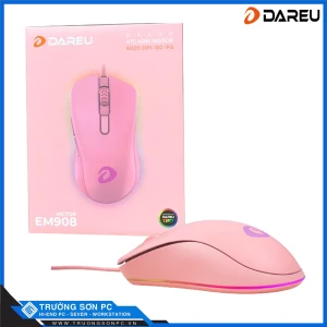 Chuột Gaming DAREU EM908 Hồng QUEEN (LED RGB, BRAVO sensor)