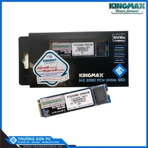 Ổ Cứng SSD KINGMAX Zeus PQ3480 256GB M.2 2280 PCIe NVMe Gen 3x4 (Đọc 1950MB/s - Ghi 1200MB/s) - (KMAXPQ3480256G)