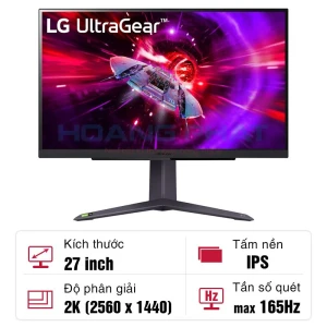 Màn hình LG UltraGear IPS 27GR75Q-B 27-inch 2K 165Hz