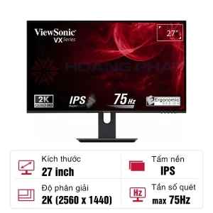 Màn hình ViewSonic IPS VX2780-2K-SHDJ 27-inch 2K 75Hz