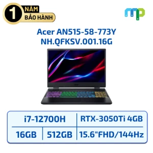 Laptop ACER AN515-58-773Y I7-12700H/ 16GD4/512GSSD/15.6