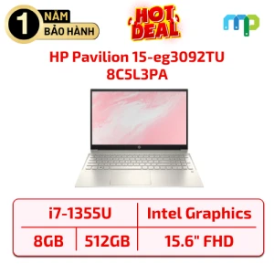 Laptop HP Pavilion 15-eg3092TU (i7-1355U/ 8GB/ 512GSSD/ 15.6''FHD/ W11SL/ Vàng) 8C5L3PA