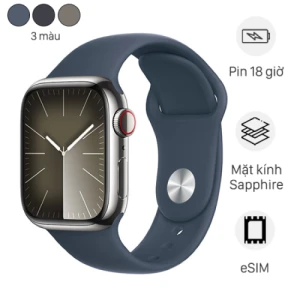 Apple Watch S9 LTE 41mm viền thép dây Sport Công ty