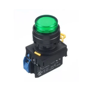 Nút nhấn nhả IDEC YW1L-M2E10Q4G 1NO 22mm 24V (Xanh lá)