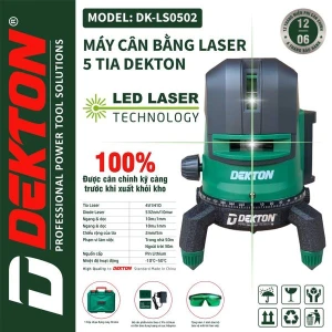 MÁY CÂN BẰNG LASER DEKTON - DK LS0502 - 05 TIA (TIA XANH)