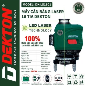 MÁY CÂN BẰNG LASER DEKTON - DK LS1601 - 16 TIA (TIA XANH) - CÓ REMOTE