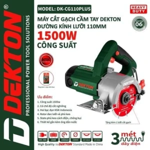 Máy cắt gạch Dekton DK - CG 110 Plus (Cắt nghiêng - Tặng kèm lưỡi cắt)