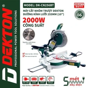 Máy cắt nhôm gỗ Dekton DK - CN 256 BT (Cắt Trượt)